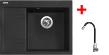 Sinks RIM 650 P Granblack + Elasta nerez/černá 